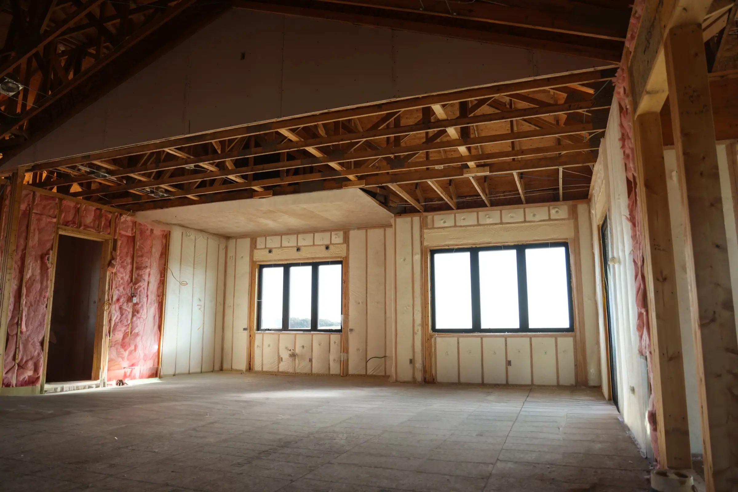 Completed spray foam installation in Arizona